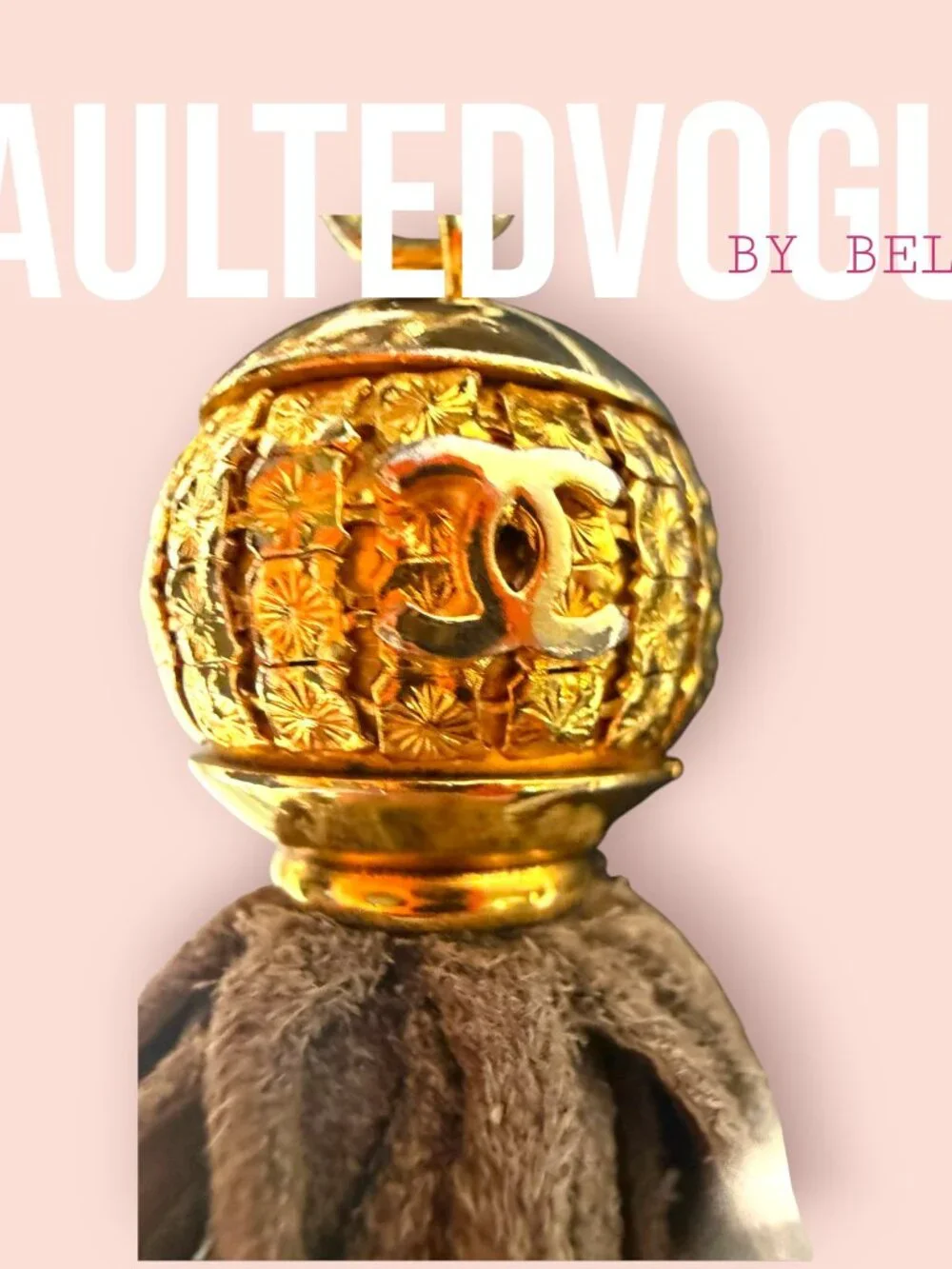 Vintage Chanel Quilted Suede Tassel Crossbody 🤎 Rare Classic - Picture 3 of 16